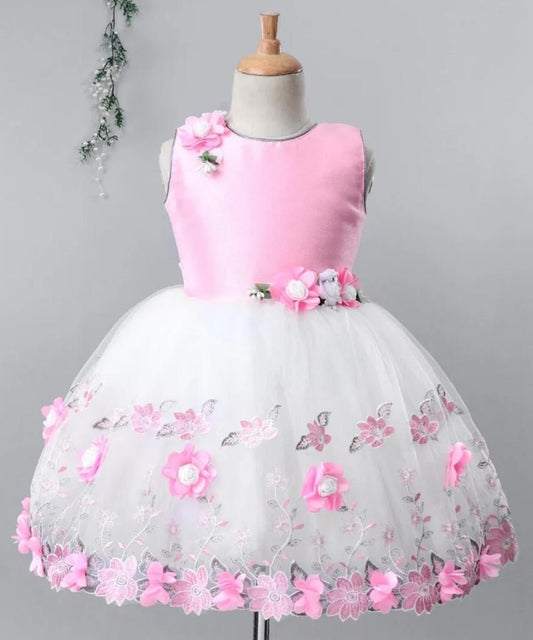Dress Pink & White Flower
