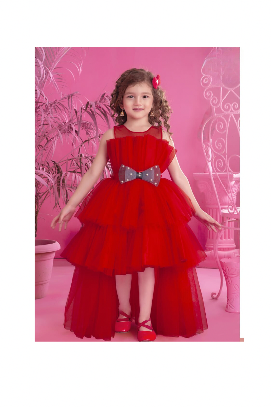 Princess Bow Back long Dress