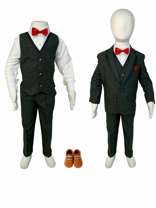Formal Suits 5pc Tuxedo Green
