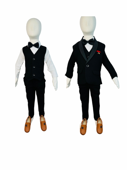 Formal Suit 5pcs Tuxedo Black