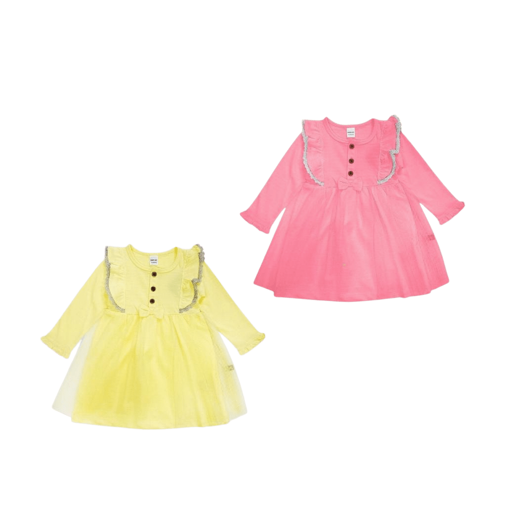 Girls side frilled frock