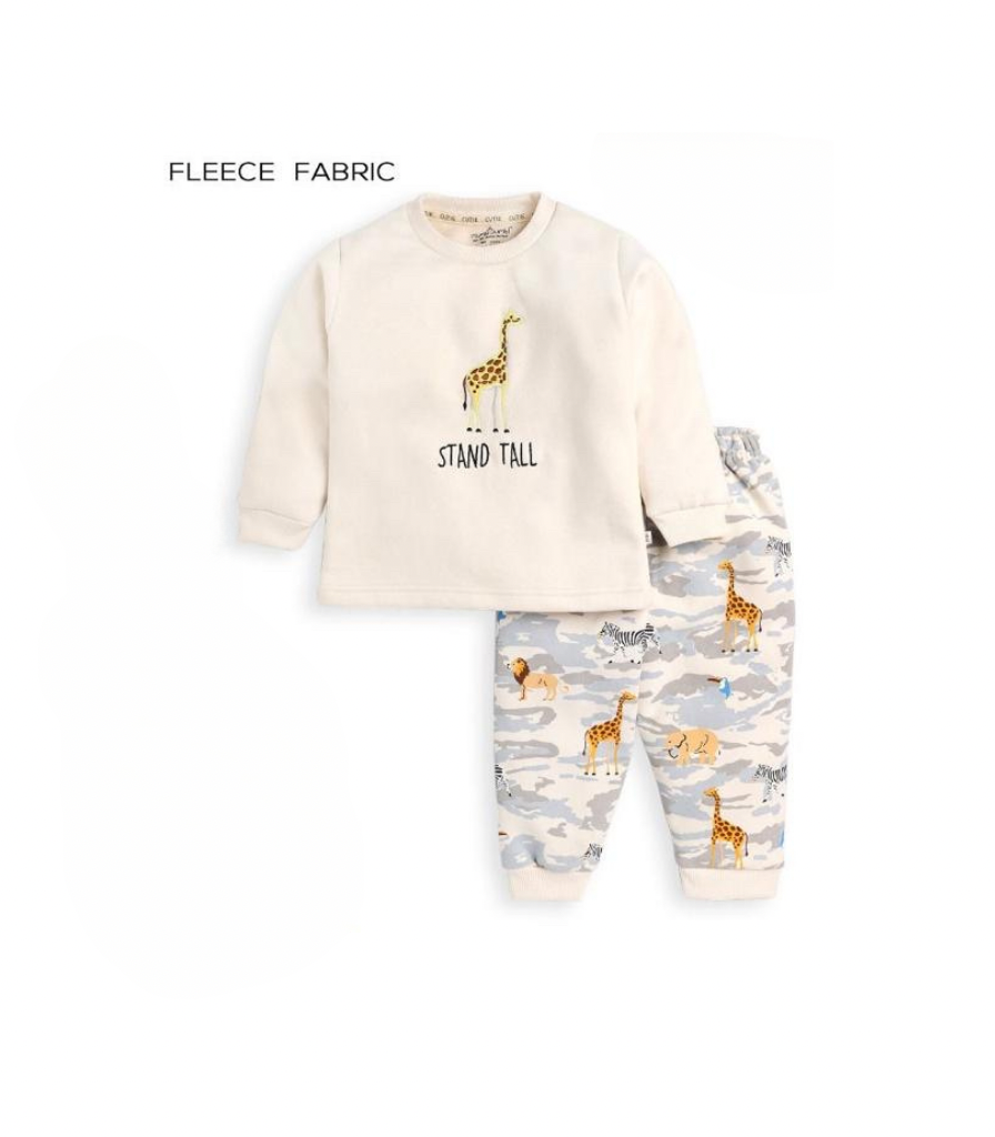 Winter Fleece Sets Giraffe Unisex